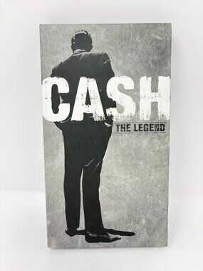 JOHNNY CASH - THE LEGEND - 4 Disc Long Box CD Set With Book  - 1955 to 2002 Hits